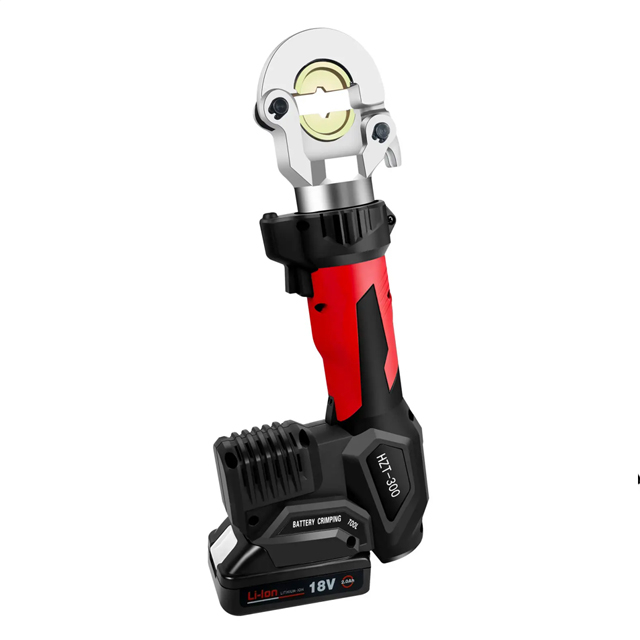 HZT-300 ELECTRIC BATTERY POWERED CABLE CRIMPING TOOL WITH CUTTING