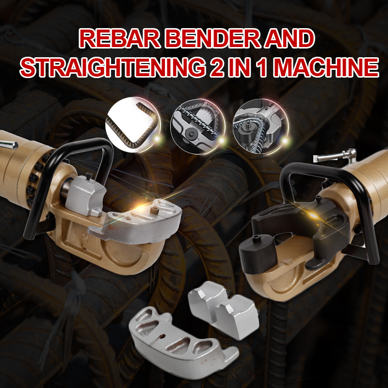 Rebar bender straightening machine 2 in 1