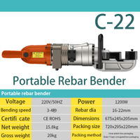 C-22 16-22mm portable reber bendr