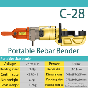 C-28 16-28mm portable reber bendr